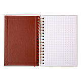 Блокнот YES А6 64 арк 7БЦ cпіраль Nature крапки (152030), фото 3