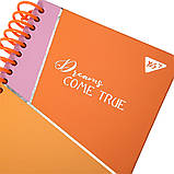 Блокнот YES А6 64 арк 7БЦ cпіраль Dreams come true лінія (152032), фото 2