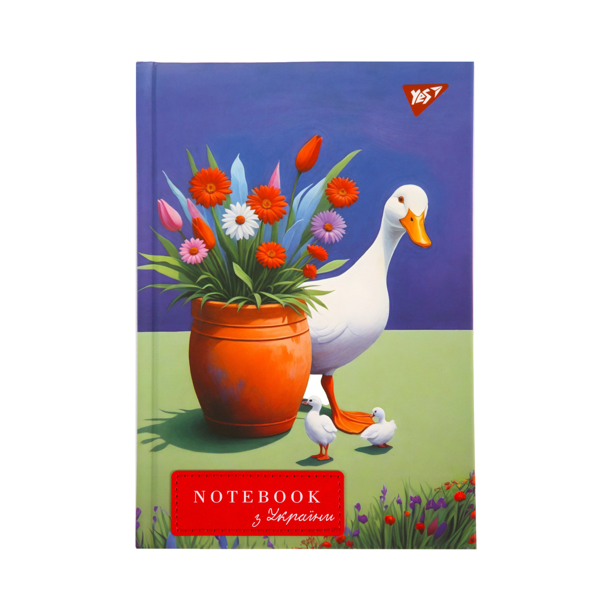 Блокнот YES А5 64 арк 7БЦ Ukrainian notebook клітинка (152046), фото 1