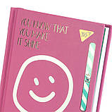 Блокнот YES А6 64 арк 7БЦ Smile лінія (152065), фото 2