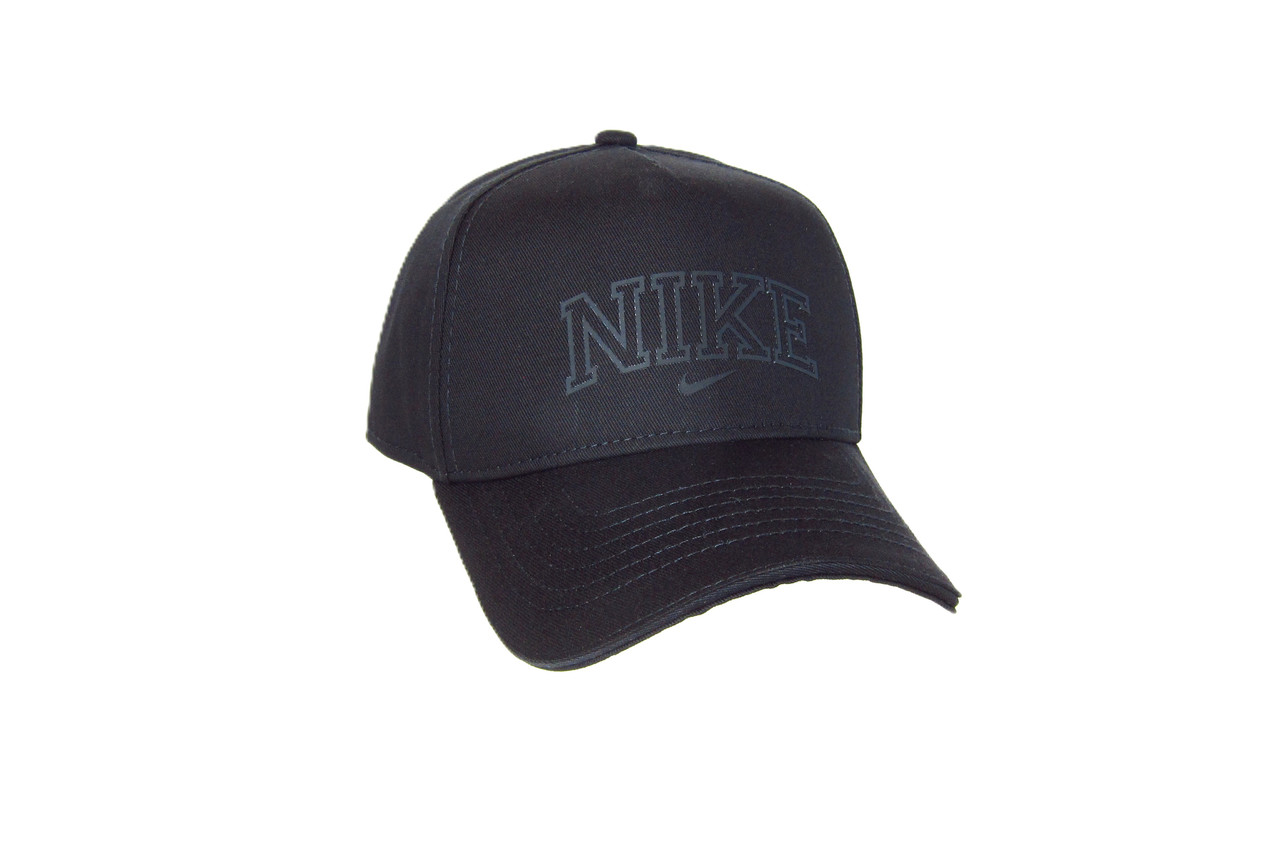 Кепка бейсболка котонова чорна NIKE- НАЙК  71035
