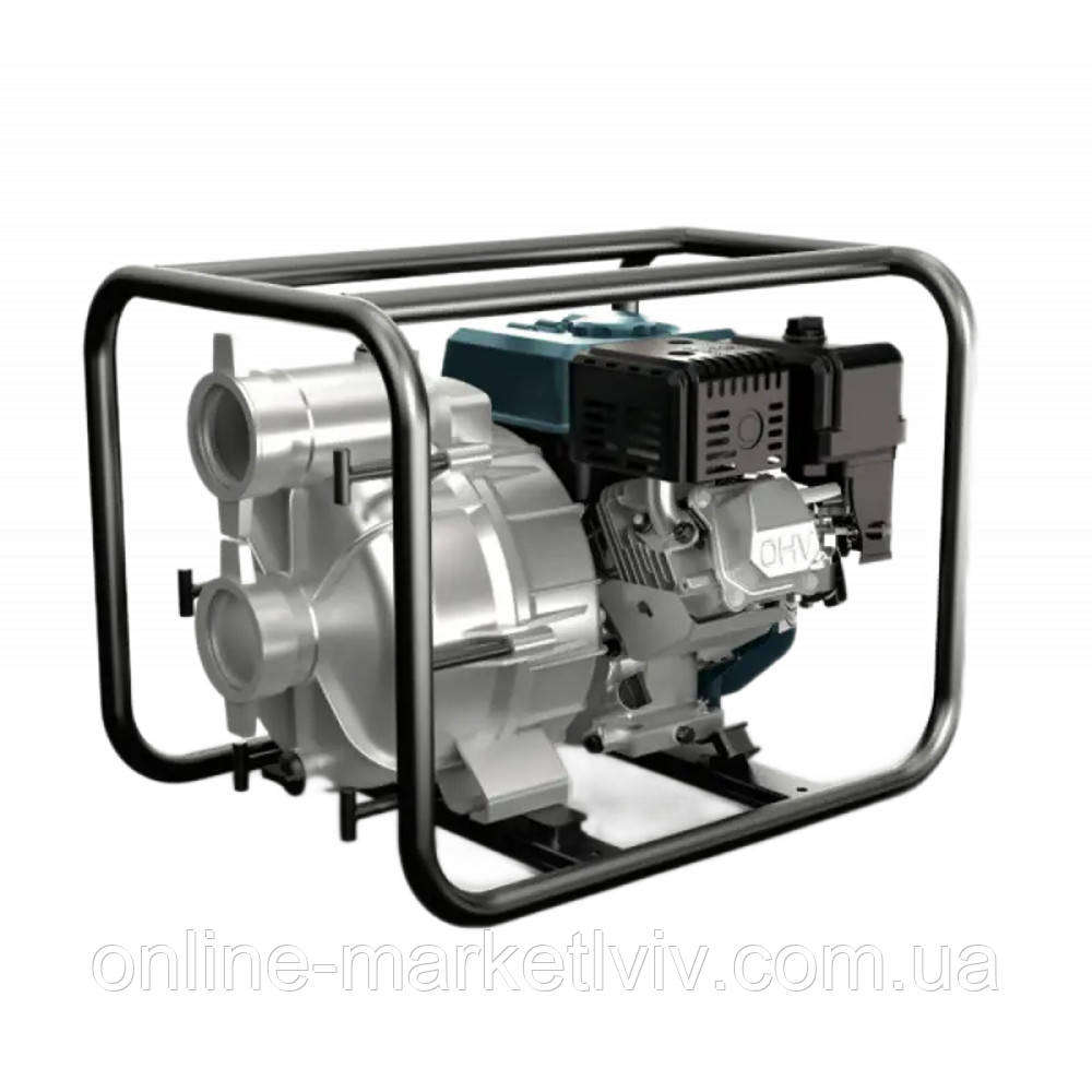 Бензинова мотопомпа 4,8 кВт, NPO БУР 25-45 / Агрегат мотонасосний / Насос для брудної води, фото 1