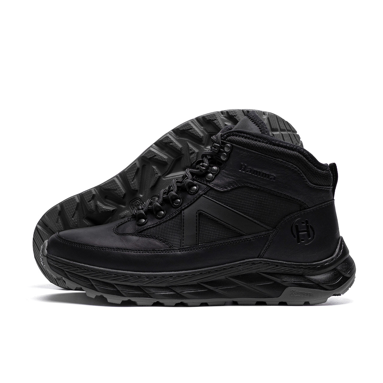 Чоловічі зимові шкіряні черевики ZG Black Leather