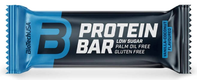 Протеїновий батончик BioTech Protein Bar 70 g ваніль-кокос, фото 1