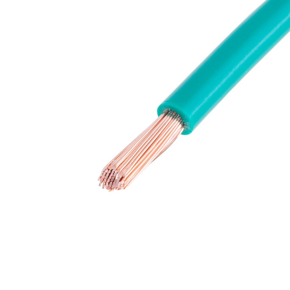 Провід багатожильний 6mm² (10AWG, 84xD0.29mm) зелений