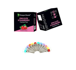 Pro Cute,Полірувальна паста для чищення,Смак: полуниця 100 г (Dengen Dental) полірувальна паста + 5 щіток