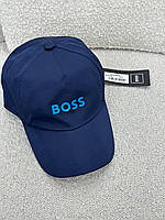 Кепка Boss синя чоловіча бейсболка якість преміум