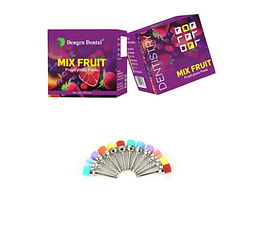 Promix,Полірувальна паста для чищення,Смак: Фруктовий мікс 100 г (Dengen Dental). Паста + 5 щіток