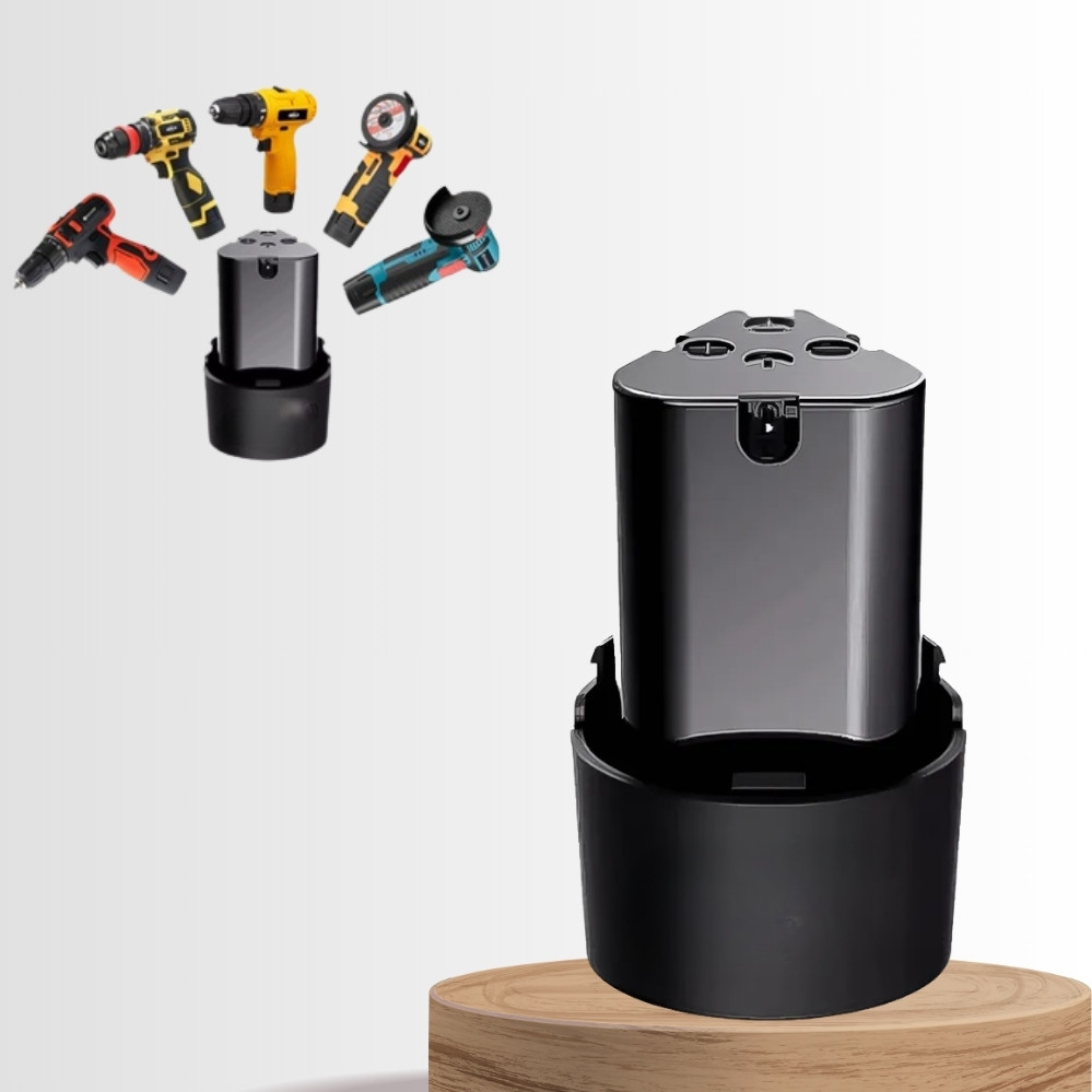 Акумуляторна батарея для електроінструменту 12V перезаряджувальний акумулятор для УШМ шуруповерта електродрилі, фото 1