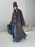 Подовжена еко-шубка ''Жанна''