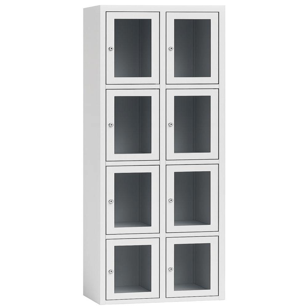 Металеві локери ШЯ/С-400/2-4 з прозорими дверцятами, фото 1