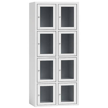 Металеві локери ШЯ/С-400/2-4 з прозорими дверцятами