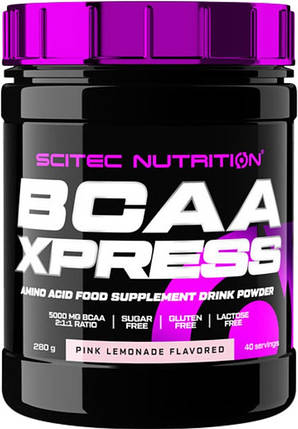Амінокислоти ВСАА Scitec Nutrition BCAA Xpress 280 g рожевий лимонад, фото 1