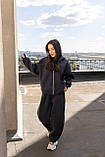 Жіночий теплий базовий костюм у стилі оверсайз на флісі, фото 7