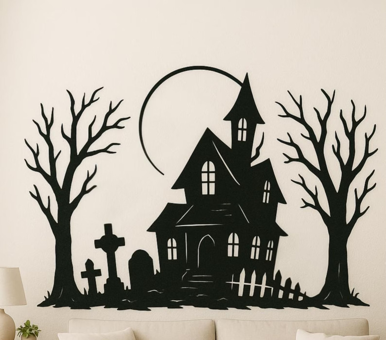 Декоративне панно Хелловін Кладовище, Halloween