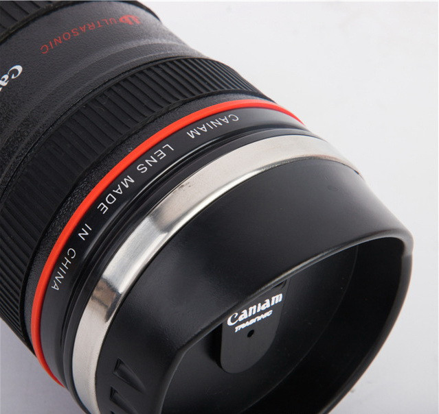 Термокружка объектив. Термостакан объектив фотоаппарата для горячих и холодных напитков