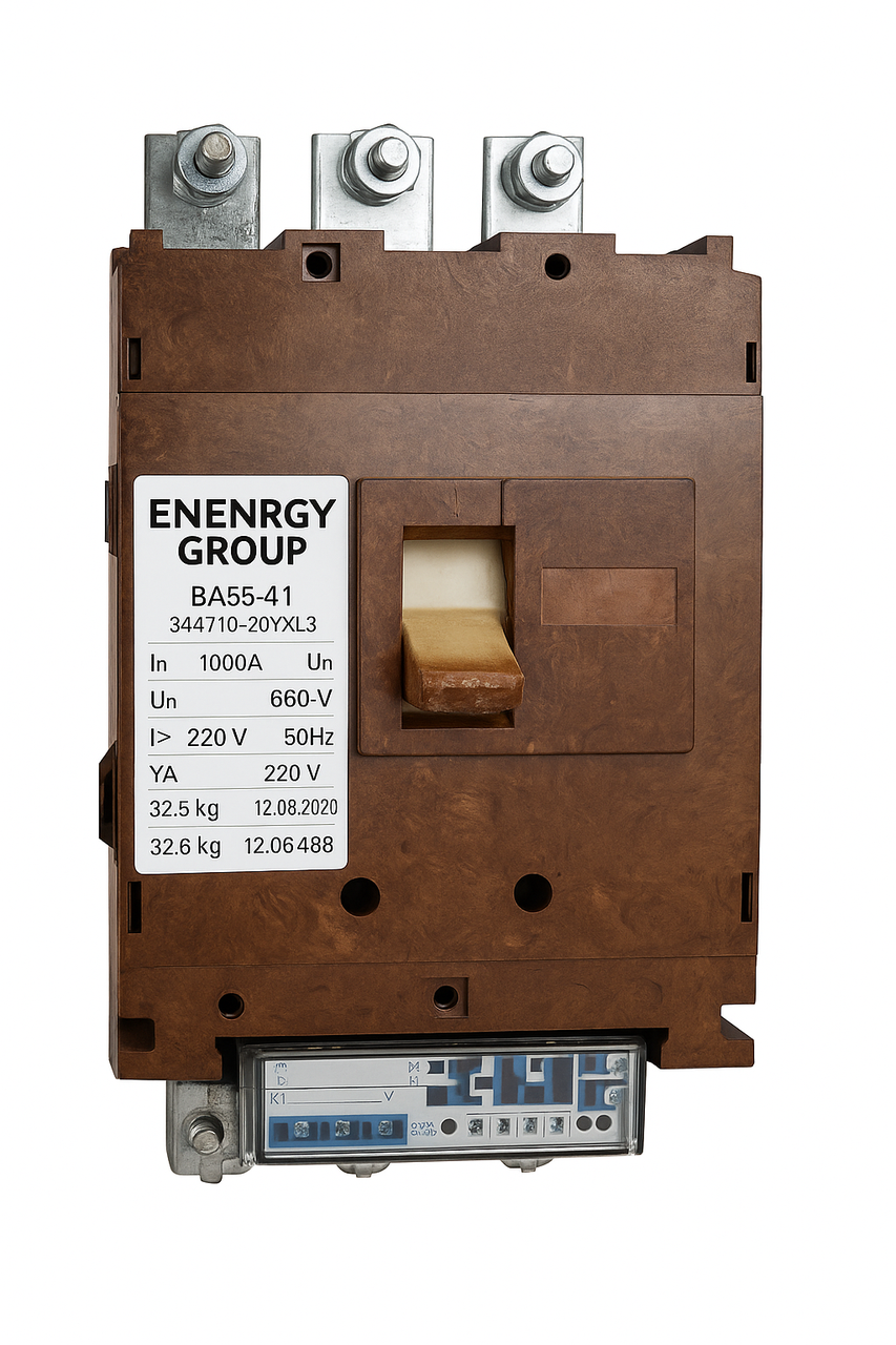 Вимикач ВА53-41 344710 1000А стаціонарний, ручний привод, фото 1