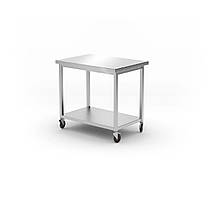 Стіл на колесах з полицею для самостійної збірки 1000x700x(H)850 815786 Hendi