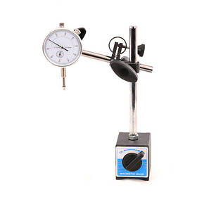 Індикатор стрілкового типу 0-10 мм Kraft Dele KD11398 індикаторна магнітна стійка з гвинтом