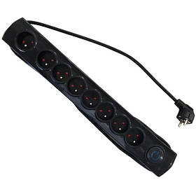 Подовжувач з гніздами 8 розеток 3 м Kraft&Dele KD4036 подовжувач з розетками