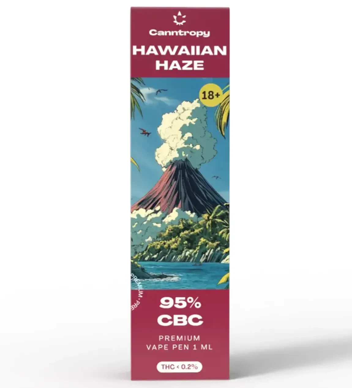 🌿 Одноразовий інгалятор Canntropy Hawaiian Haze | 1 мл | 95%, фото 1