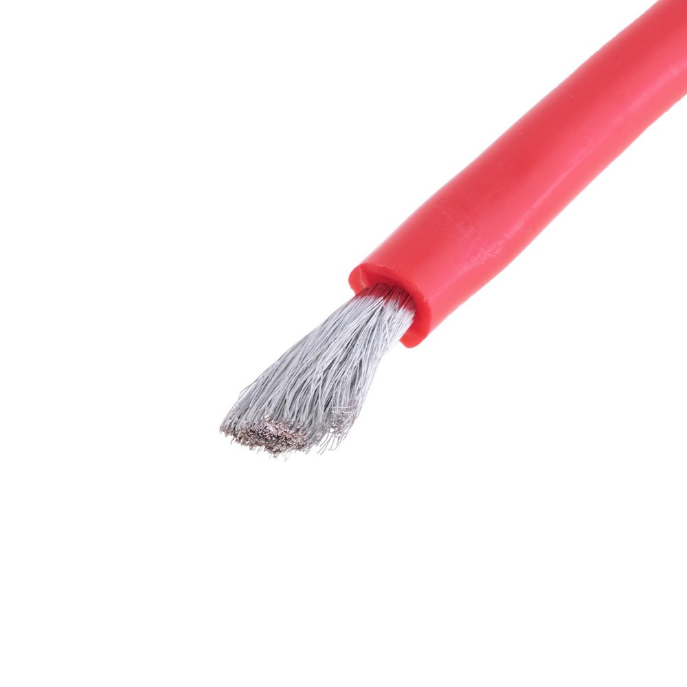 Силіконовий провід 9AWG (6mm²-1200/0.08TS) червоний, 1м
