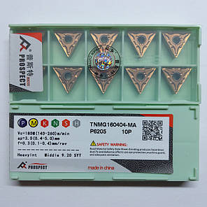 TNMG160404-MA P6205 PROSPECT (Сталь, Нержавіюча сталь) Твердосплавна пластина, фото 2