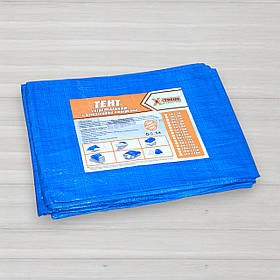 Тент поліпропіленовий синій, щільність 60г/м.кв, 5 Х 6м