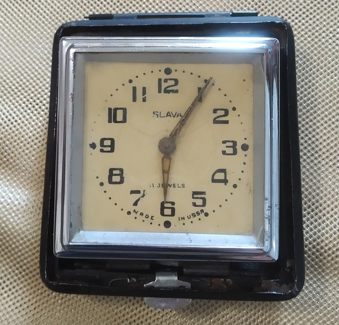 Годинник дорожнiй  "SLAVA" СРСР, фото 1