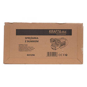 Електромотор для компресора 530 л/хв Kraft&Dele KD1296 компресорний двигун