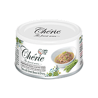 Вологий корм Cherie Complete&Balanced для котів з тунцем і зеленою квасолею у соусі, 80 г