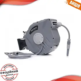 Автоматичний барабан для садового шланга 15+1,5 м 1/2" настінний KRAFT&DELE KD2082 котушка