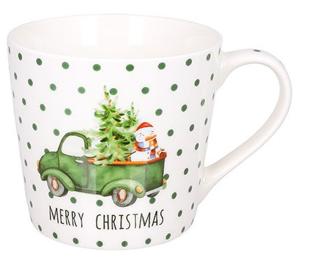 Кружка порцелянова Merry Christmas в подарунковій упаковці, фото 1