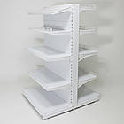 Стелаж двосторонній 1900х950 мм, приставний торговий стелаж, стелаж для промтоварів, стелаж для іграшок, стелаж для взуття, фото 2