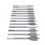 Свердла перо по дереву набір 13 шт, 150 мм Kraft&Dele KD10549 пера по дереву у наборі, фото 9