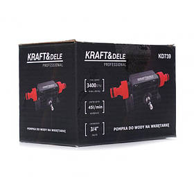 Помпа для шуруповерта 3400 об/хв Kraft&Dele KD739 насос-насадка водяний для шурупокрута