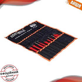 Набір виколоток 28 од. Kraft Dele KD10097 пробійники отвори