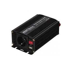 Інвертор автомобільний перетворювач 350Вт 12/24В Kraft Dele KD1250 автомобільний інвертор