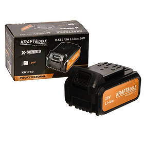 Акумулятор 20В, 4000 мАг Kraft&Dele KD1760 акумулятор до електронструментів