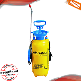 Помповий обприскувач 8 л Kraft&Dele KD2018 обприскувач садовий