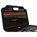 Свердла для свердління твердих матеріалів 246 шт. Kraft&Dele KD999 твердосплавні свердла для металу, фото 8