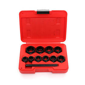 Екстрактори для болтів і шурупів 10 шт Kraft&Dele KD10269 набір для відкручавання зламаних гвинтів