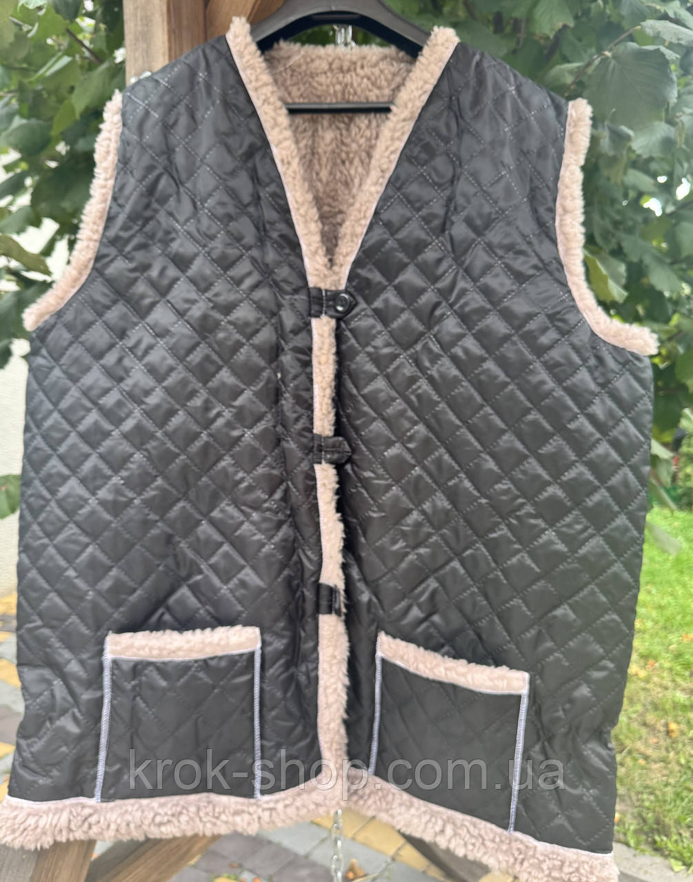 Жилетка жіноча  на меху оптом, фото 1
