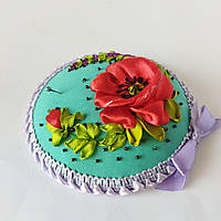 Гольниця текстильна з вишивкою стрічками