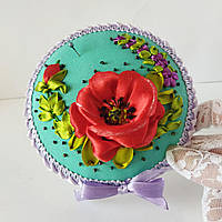 Гольниця текстильна з вишивкою стрічками