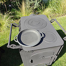 Каструля чавунна з кришкою-сковорідкою (d=230 мм, h=100 мм, V=3 л), фото 5