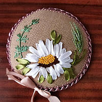 Гольниця текстильна з вишивкою стрічками