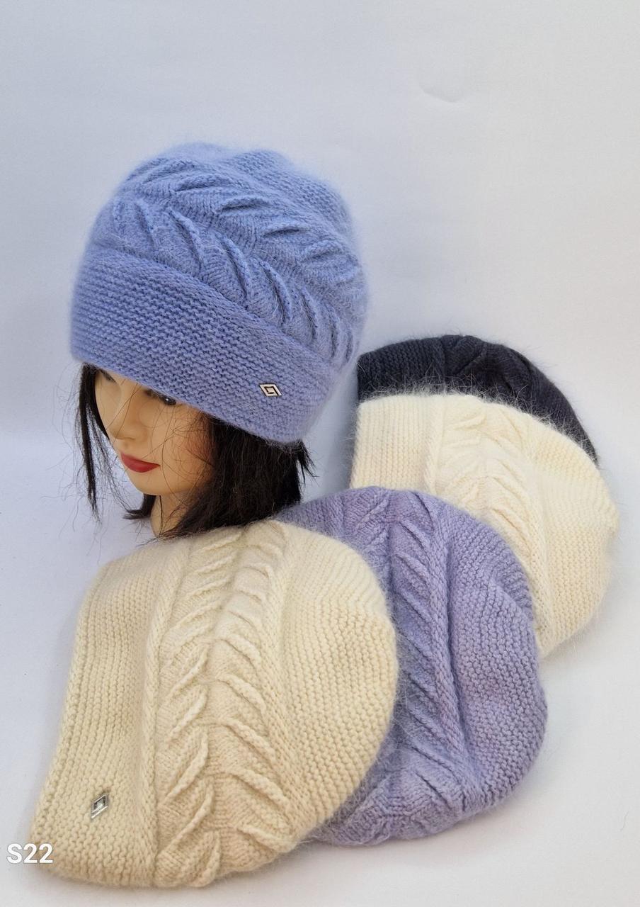 Оптом : Шапки жіночі ангора зимові на флісі від виробника Чернівці