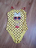 Cуцільний закритий купальник на дівчинку підлітка, р.158-164 - 12-14 років, LOL, фото 4