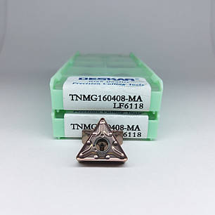 TNMG160408-MA LF6118 DESKAR (Сталь, Нержавіюча сталь) Твердосплавна пластина, фото 1
